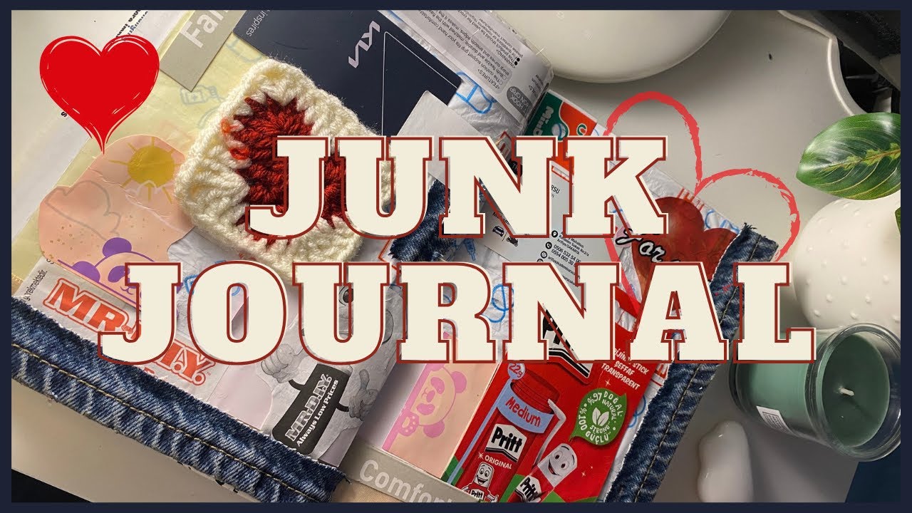 JUNK JOURNALA BAŞLADIM (2) || Birlikte çöp defteri yapalım