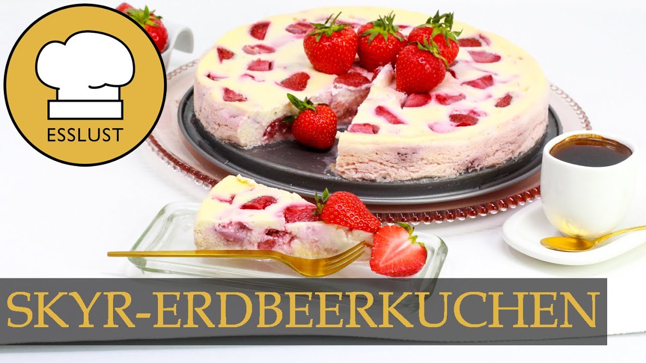 SKYR-ERDBEERKUCHEN - erfrischend, köstlich und Weight Watchers