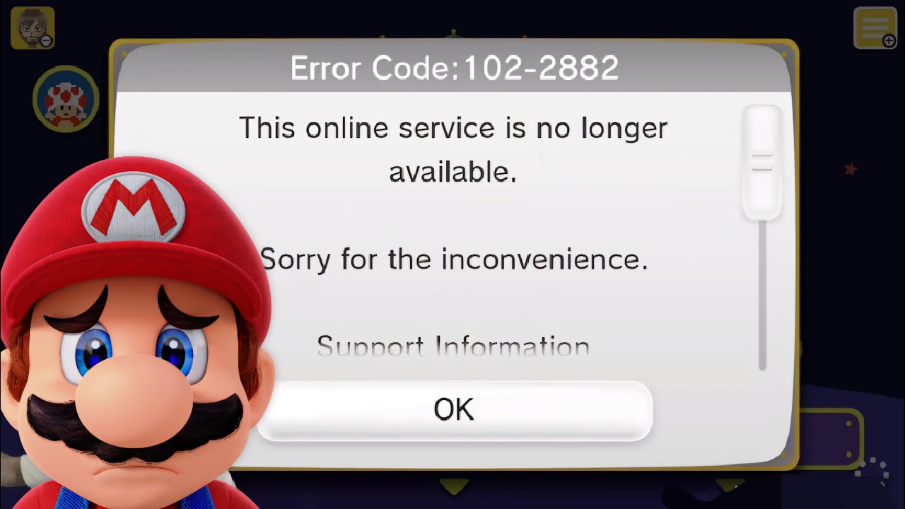 Moment Wii U and 3DS Online Services Shut Down