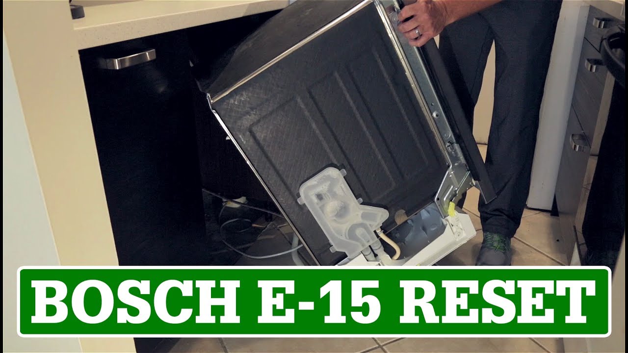 Сброс настроек посудомоечной машины Bosch / Код ошибки E-15