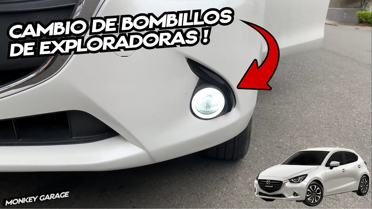 Cambio de bombillos de exploradoras Mazda 2 Skyactiv