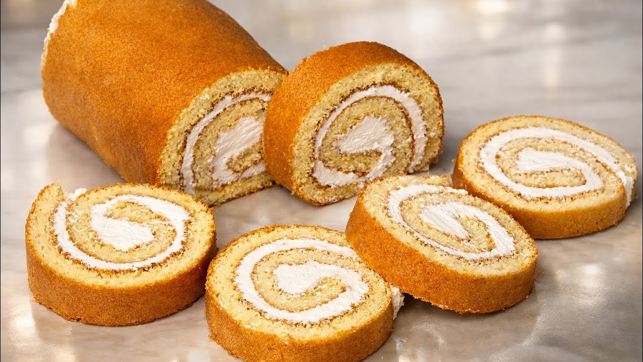 How to Make the Perfect Cream Roll Cake | Easy & Delicious Recipe!