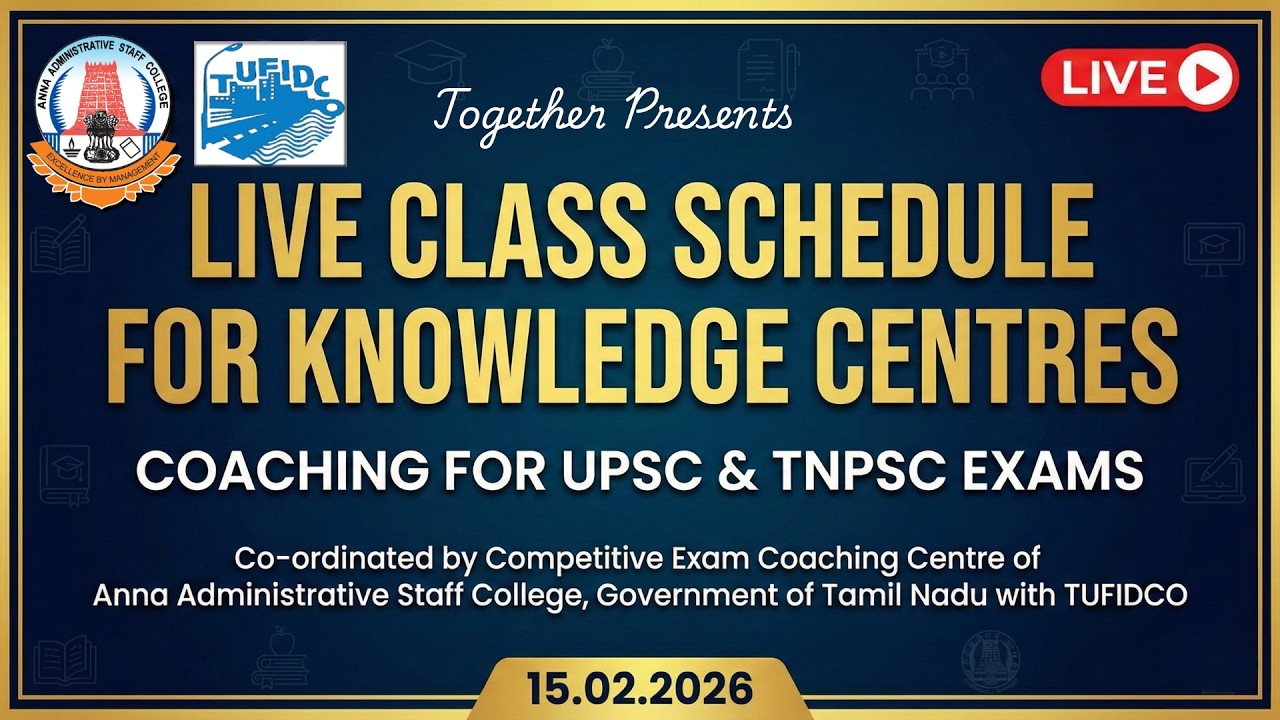 🚨 BIG ANNOUNCEMENT - AASC & TUFIDCO Live Class Schedule for Knowledge Centres