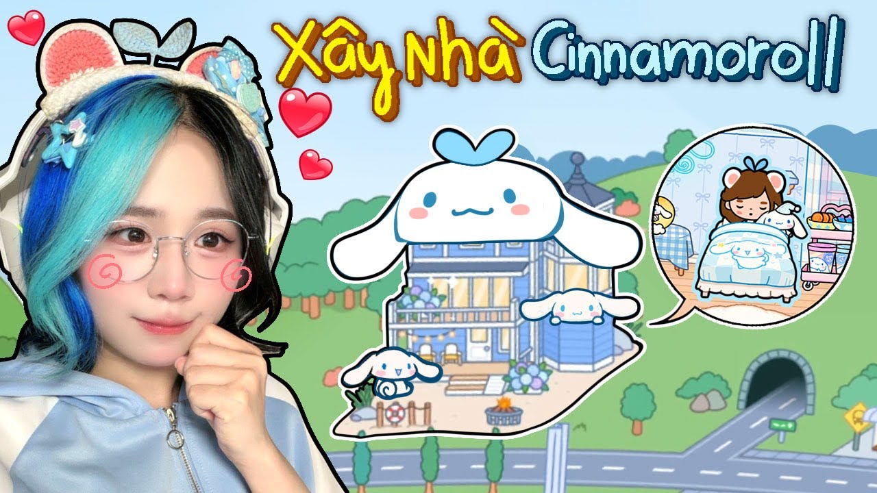💙 Simmy Xây Nhà Cinnamoroll Trong Game TOCA BOCA 💙