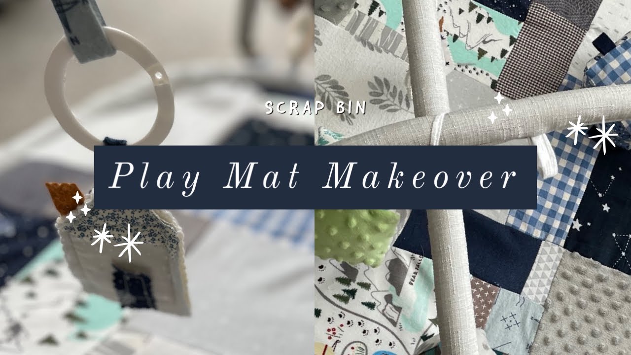 Recreating baby&rsquo;s play mat! Sewing experiment🤍 #sewwithme #diybaby #toymakeover