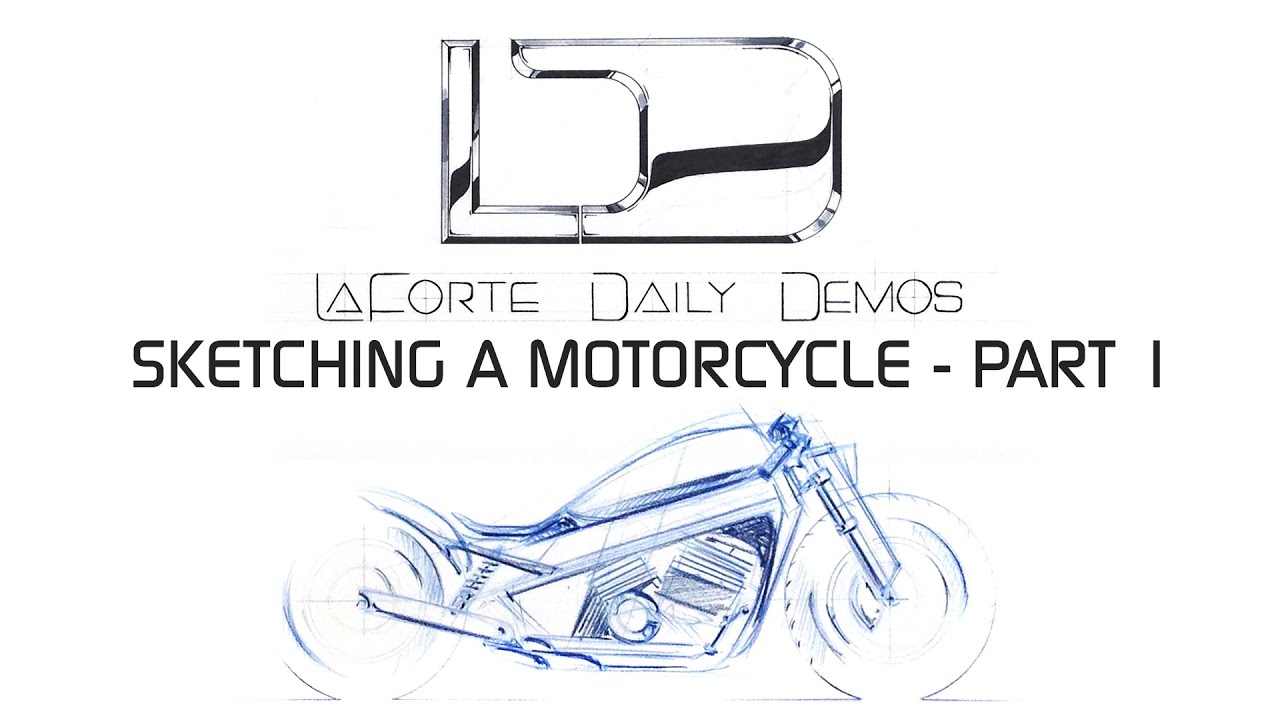 Motorcycle Sketching - Part 1 - Side View Study