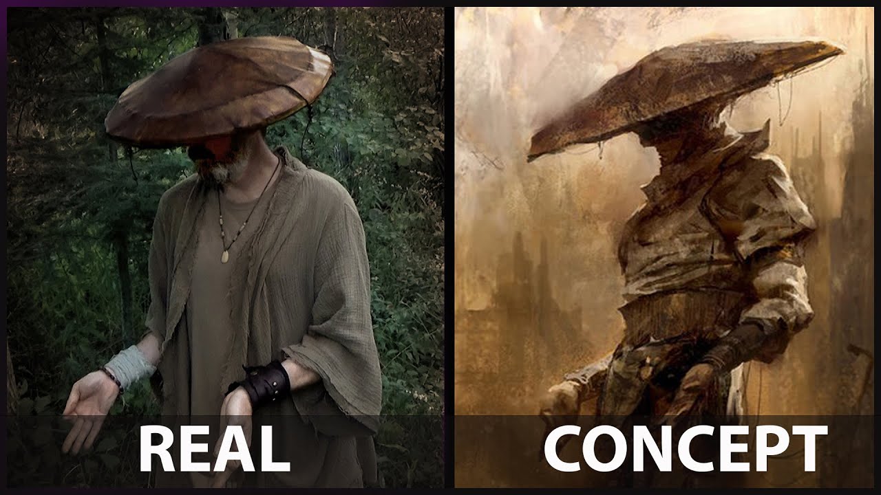 Bringing this concept art to life from nature. (Real Raiden Hat)