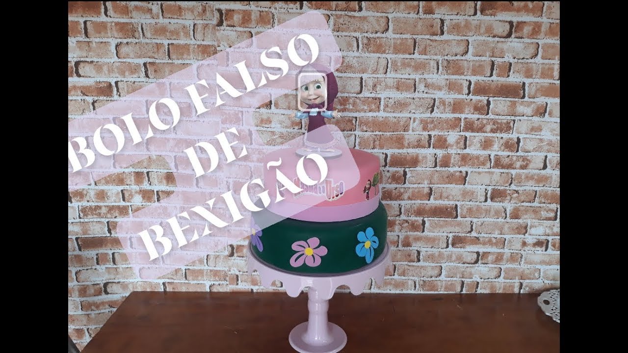 BOLO FALSO FEITO COM BEXIGÃO SUPER FACIL