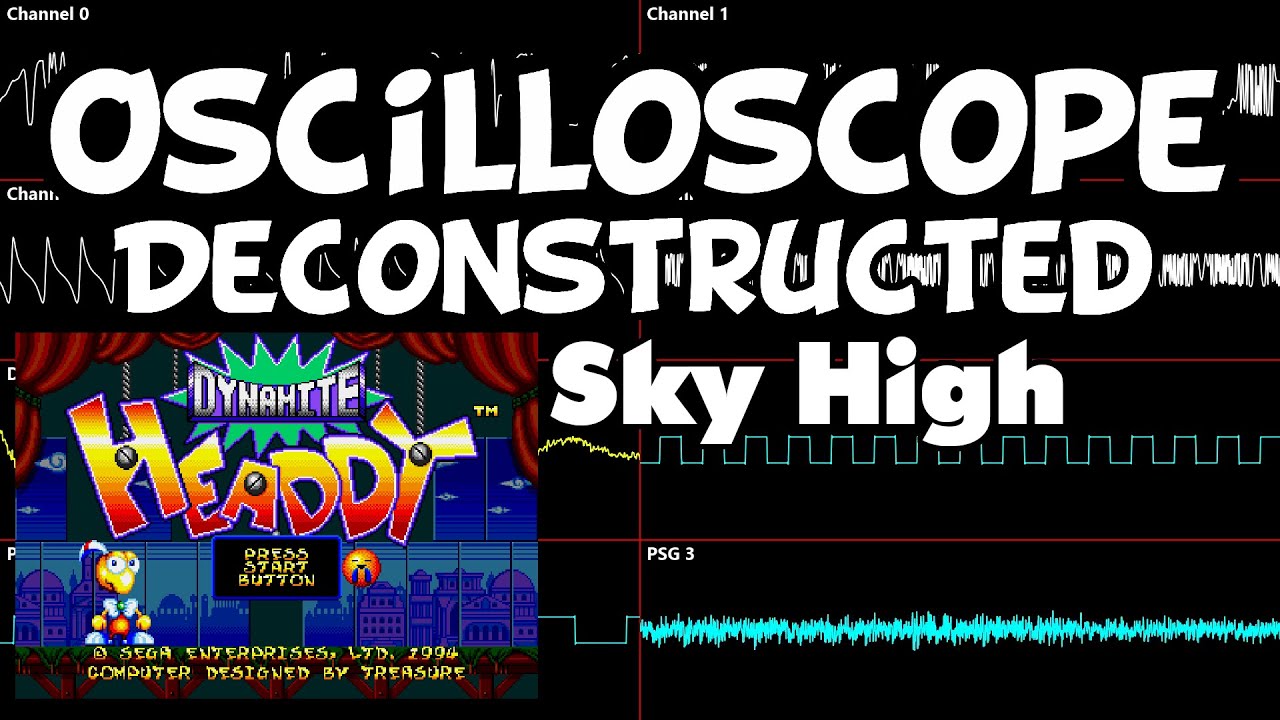 Dynamite Headdy - Sky High - Oscilloscope Deconstruction