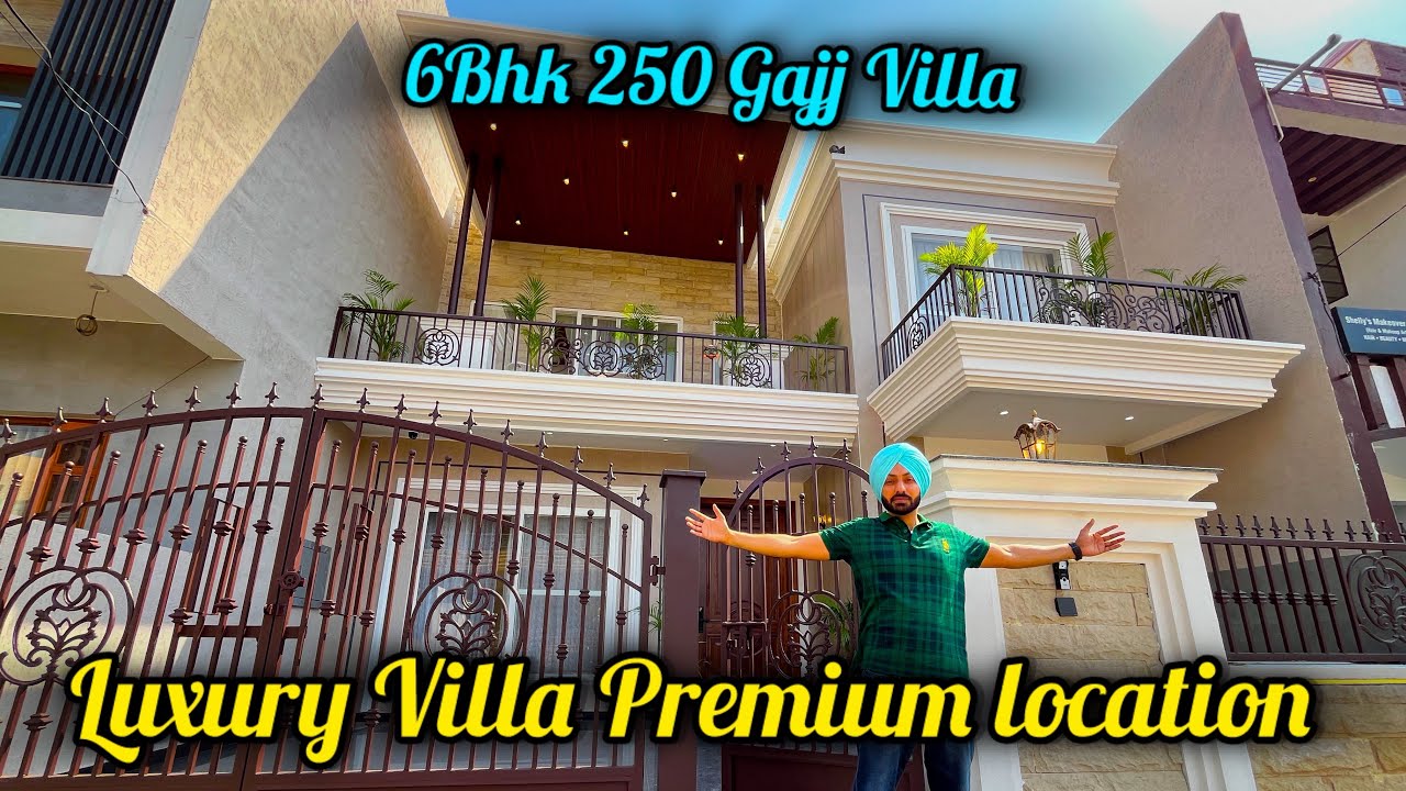 Super luxury 6BHK 250 Gajj Villa in Mohali sector 125 | Best location on 100 ft road | #youtube