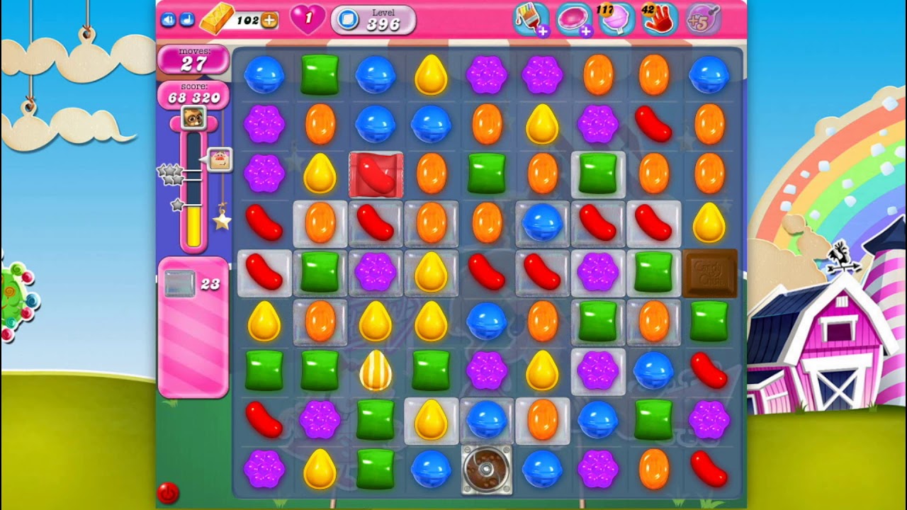Candy Crush Saga - Level 396 - No boosters ☆☆☆