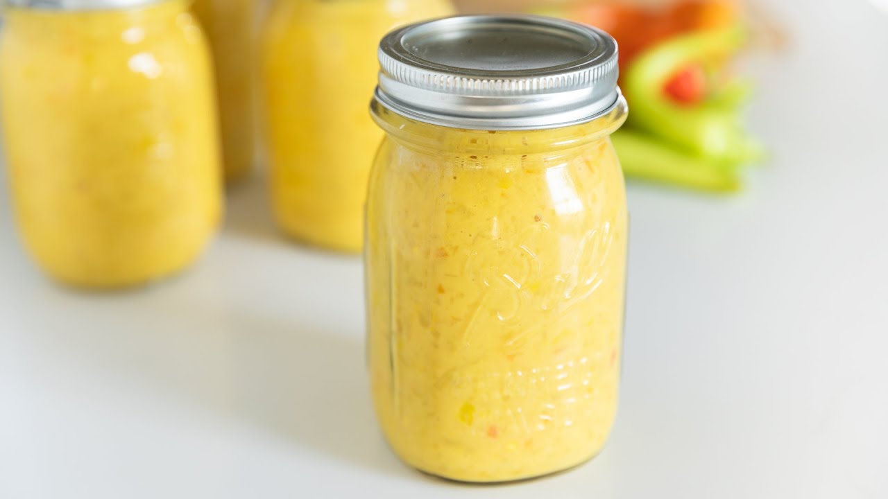 How to Can Hot Pepper Mustard