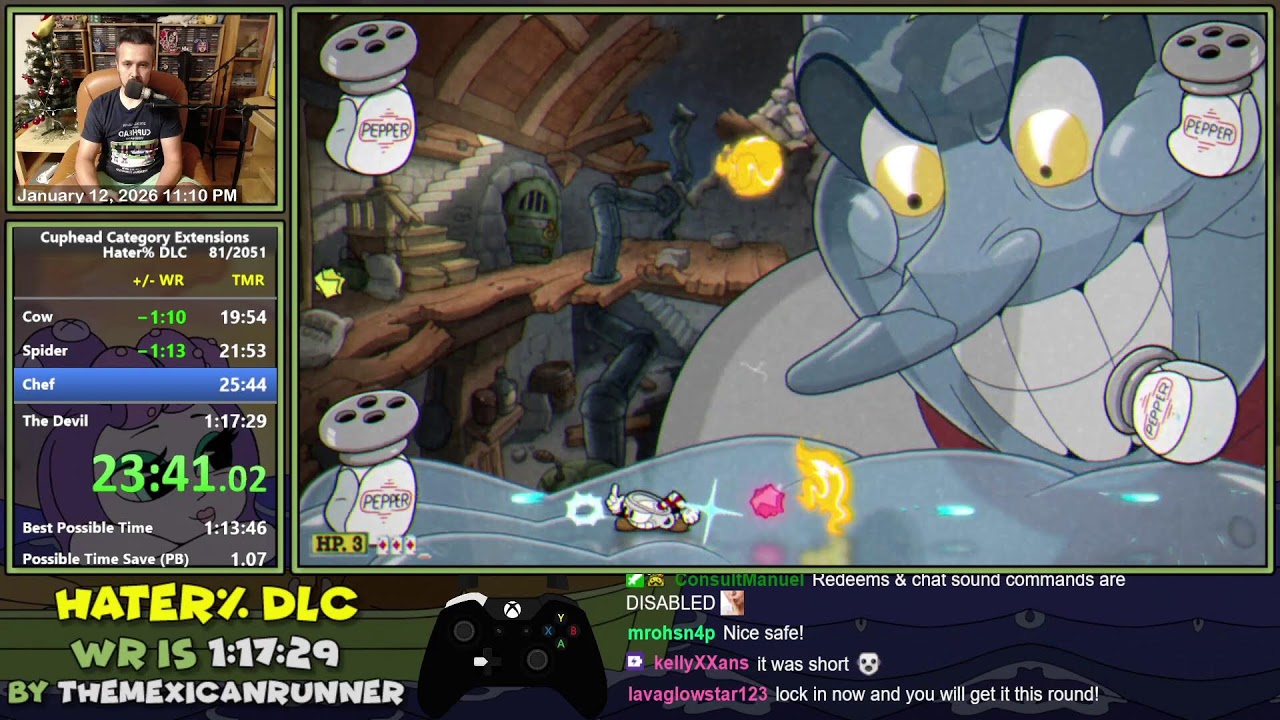 🔴 Goal sub 1:17 Cuphead WR Attempts