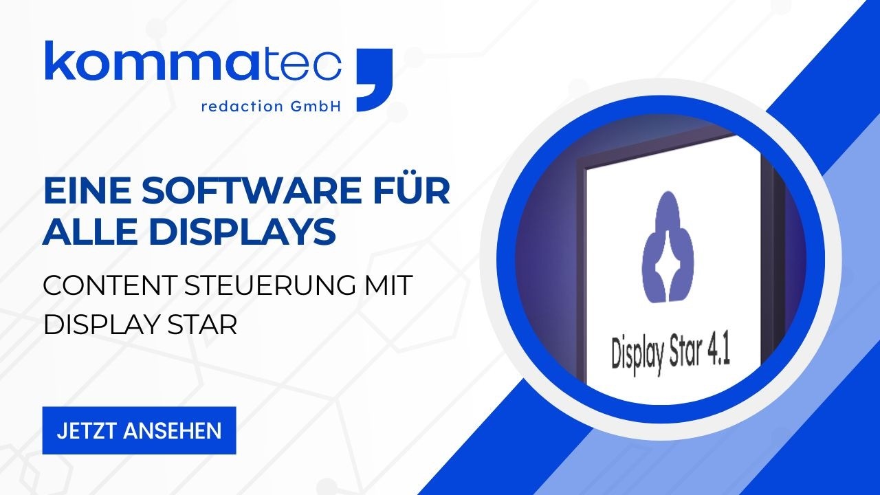 🎯 Eine Software für alle Displays - Content Steuerung mit Display Star