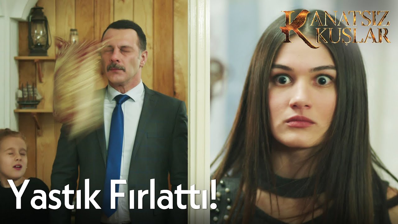 Cemre, Muzaffer'in yüzüne yastık fırlattı! - Kanatsız Kuşlar🕊🕊
