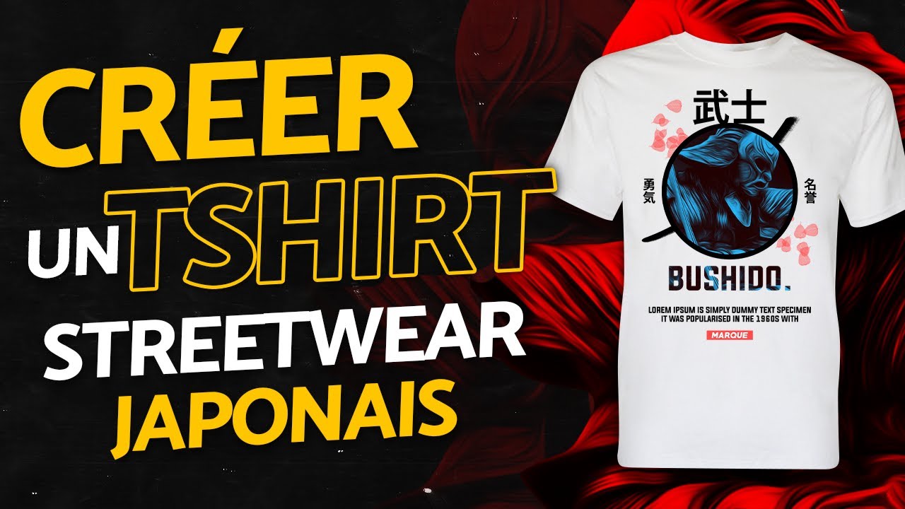 Créer un design pour T-Shirt style Japan Streetwear
