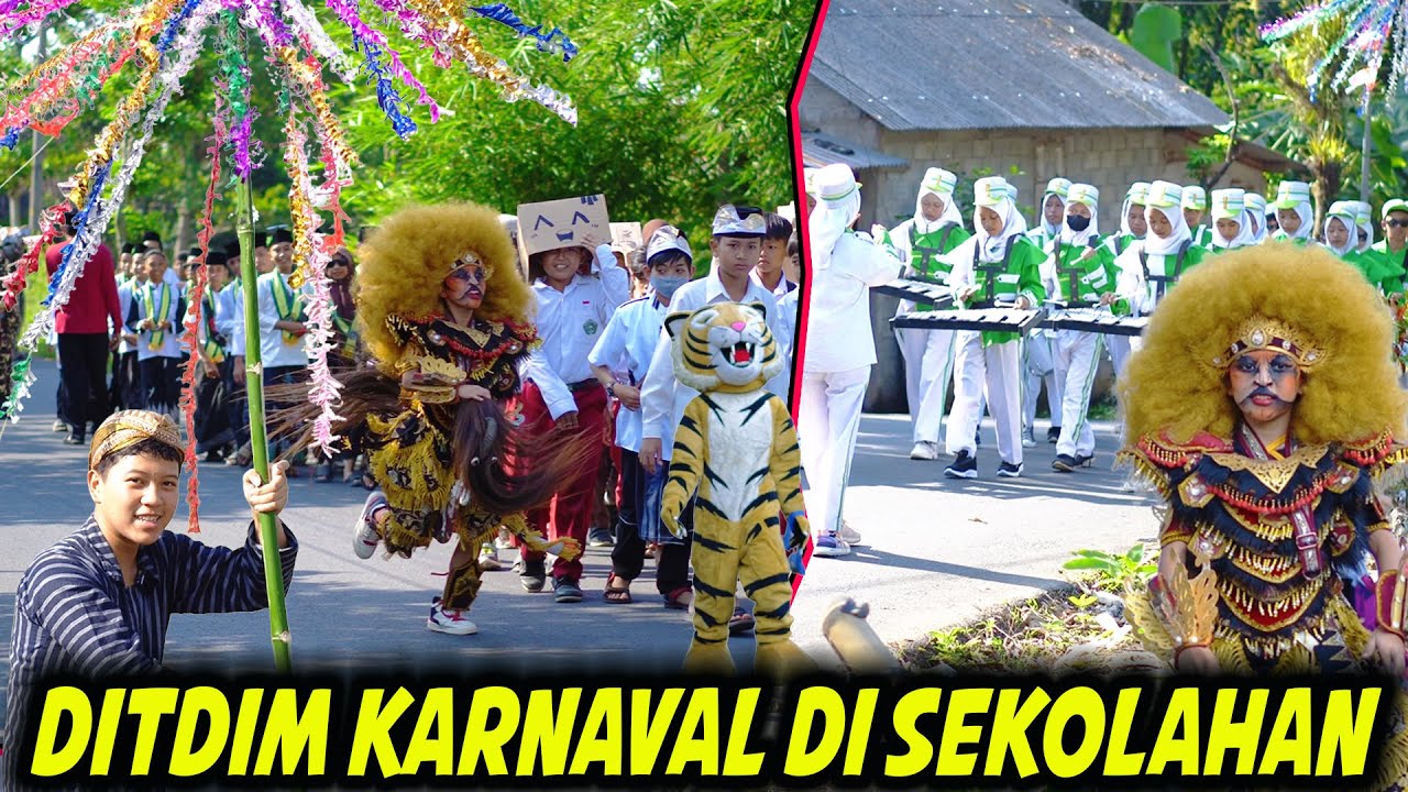 DITDIM KARNAVAL DI SEKOLAHAN, DIMAS PAKAI KOSTUM WIROYUDHO..