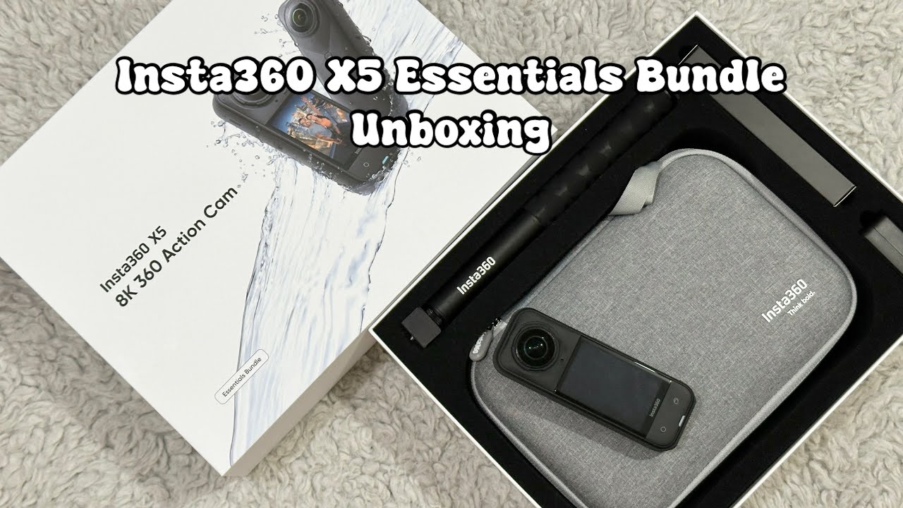 Insta360 X5 essentials bundle unboxing