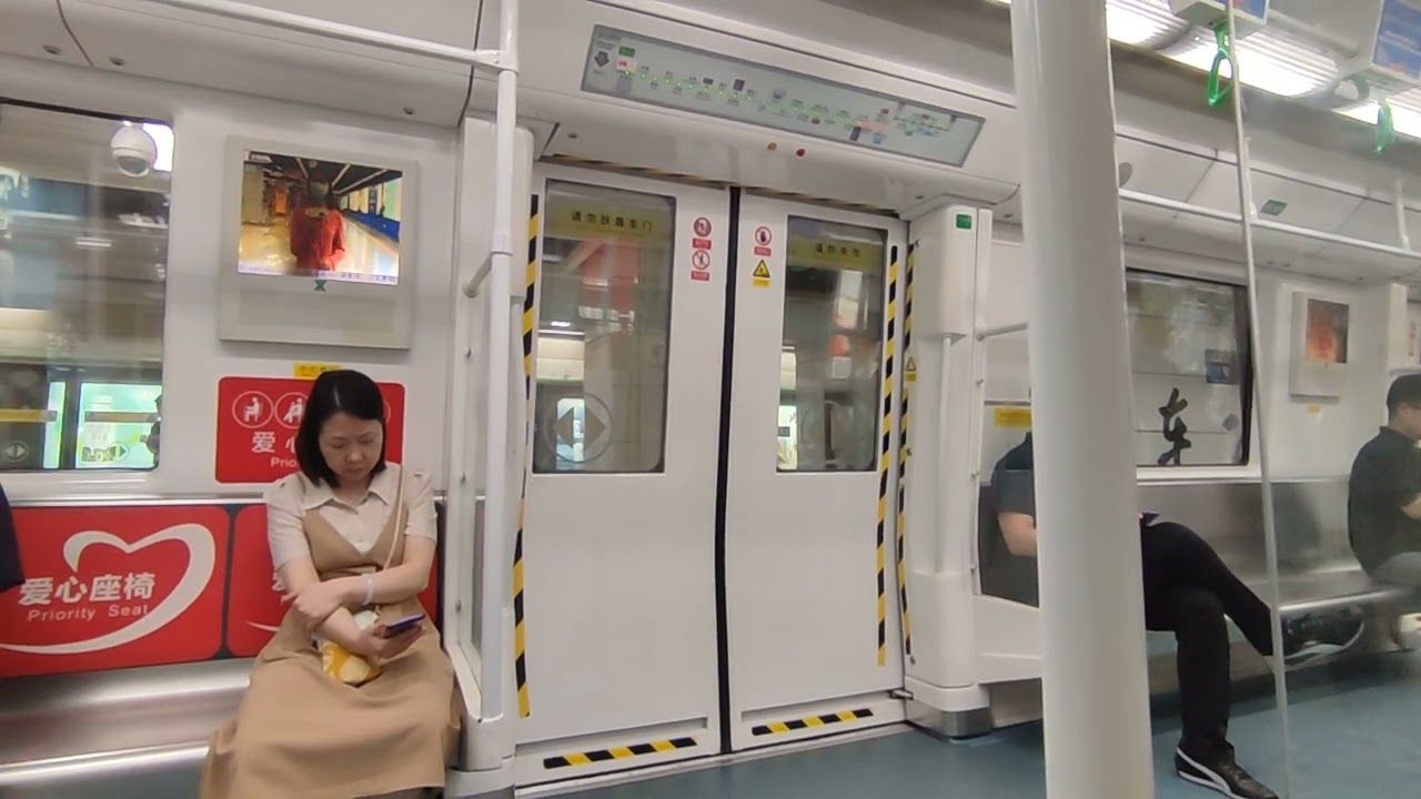 [深圳地鐵元老！] 深圳地鐵1號(羅寶線) 龐巴迪MOVIA 456型列車 (購物公園站-白石洲站)