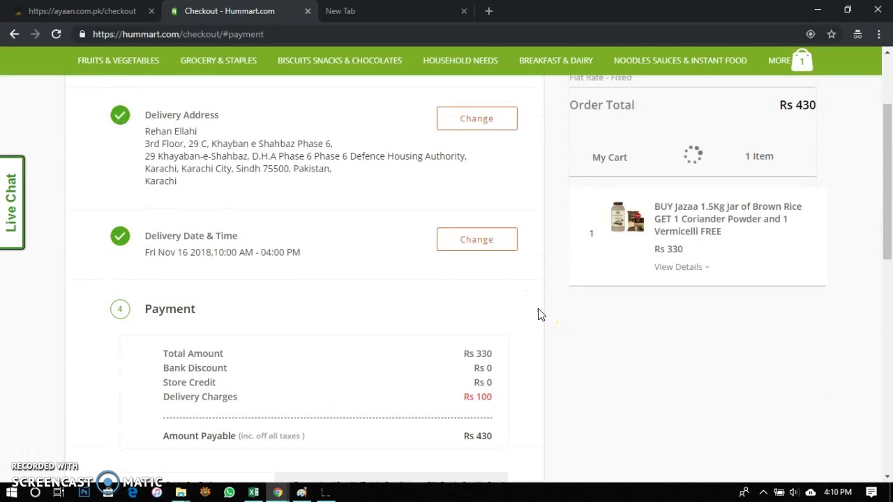 Hummart Checkout