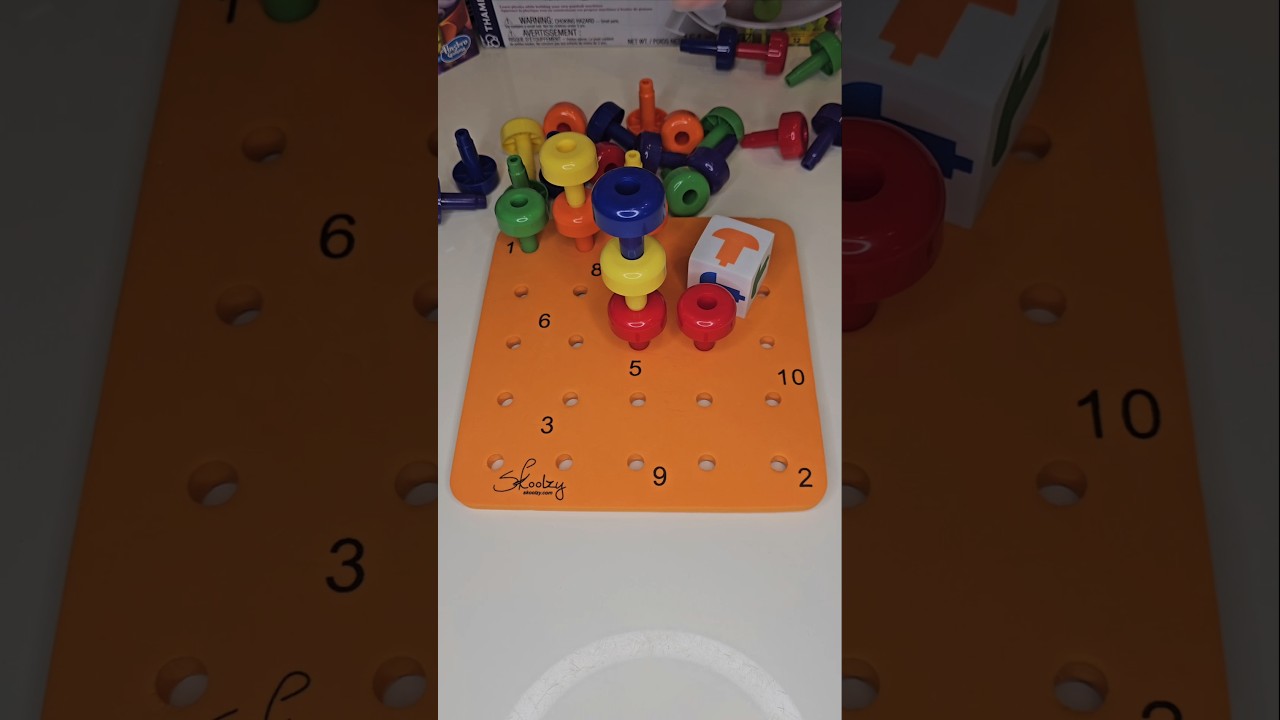 Stackable Pegs and Board Set (ASMR TOY VIDEO)