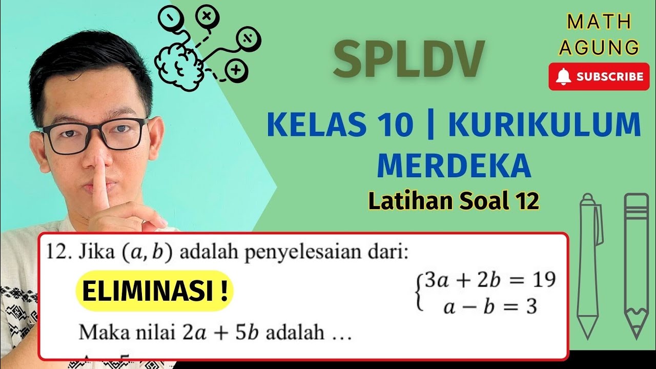 Menentukan Nilai 2a + 5b dari SPLDV (Latihan Soal 12)