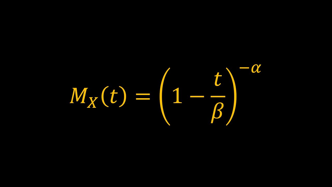 Moment Generating Function of the Gamma Distribution
