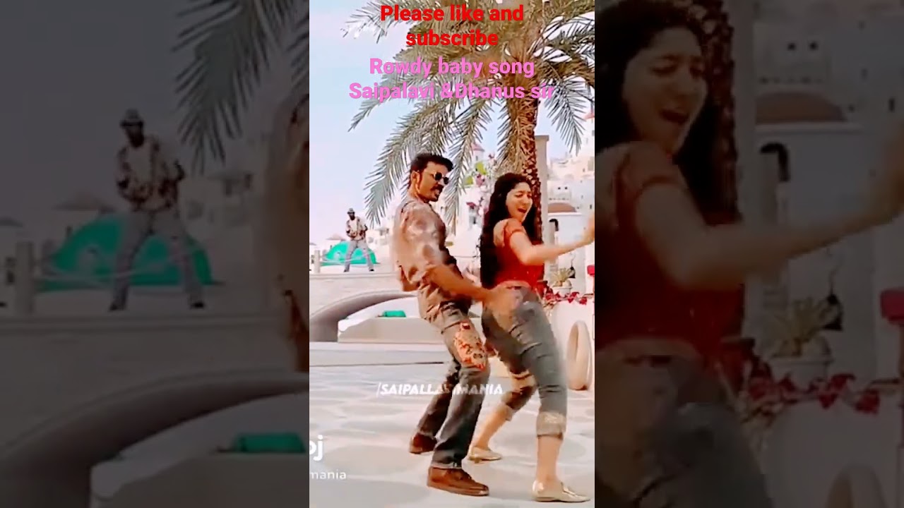 Rowdy baby song#saipallavi #dhanush dance#shorts