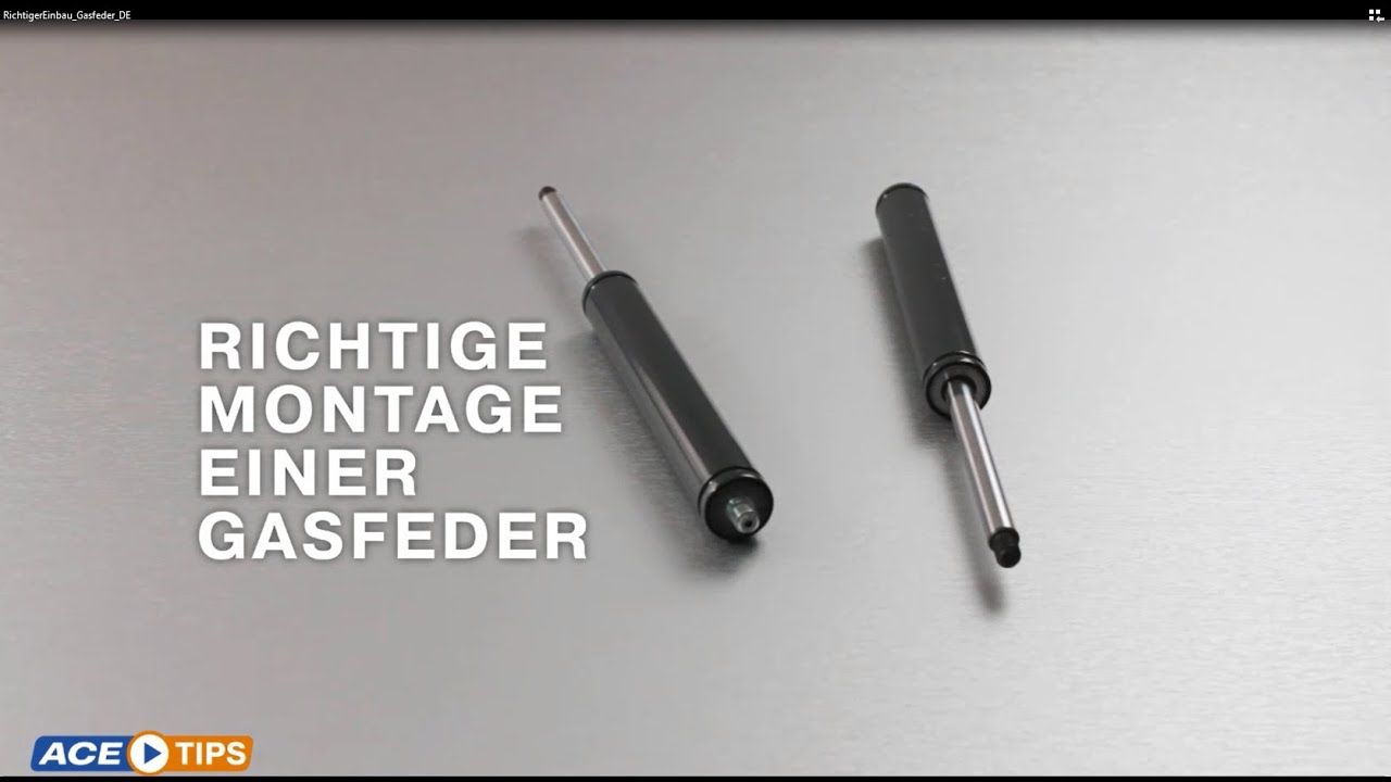 ACETips | Richtige Montage einer Gasfeder