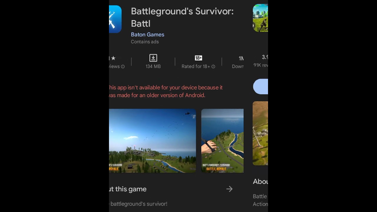 Top 5 battle royale games offline 2024 #Shorts