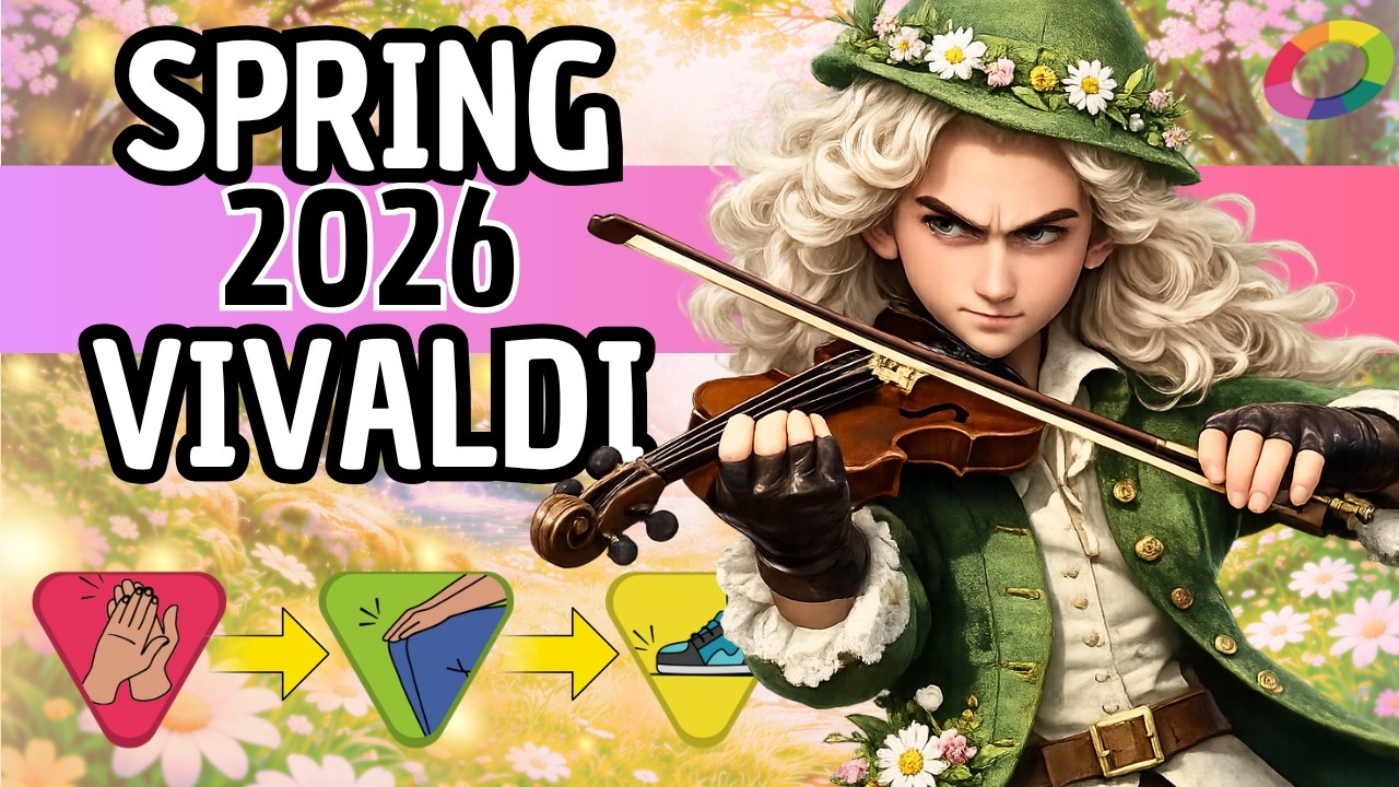 VIVALDI SPRING RHYTHM PLAY ALONG 2026 🌸🥁 | CLAP GAME + BODY PERCUSSION | FOUR SEASONS