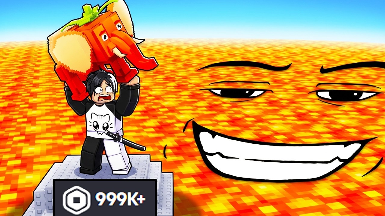 GASTANDO ROBUX INFINITO NO SOBREVIVA A LAVA PARA BRAINROTS
