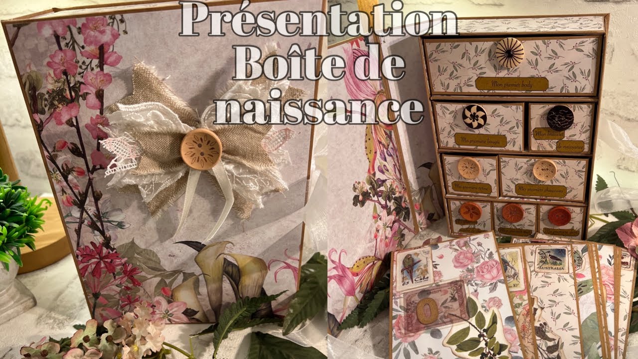 SCRAPBOOKING, la présentation de notre boîte naissance, 12 mois de bébé avec Globleland