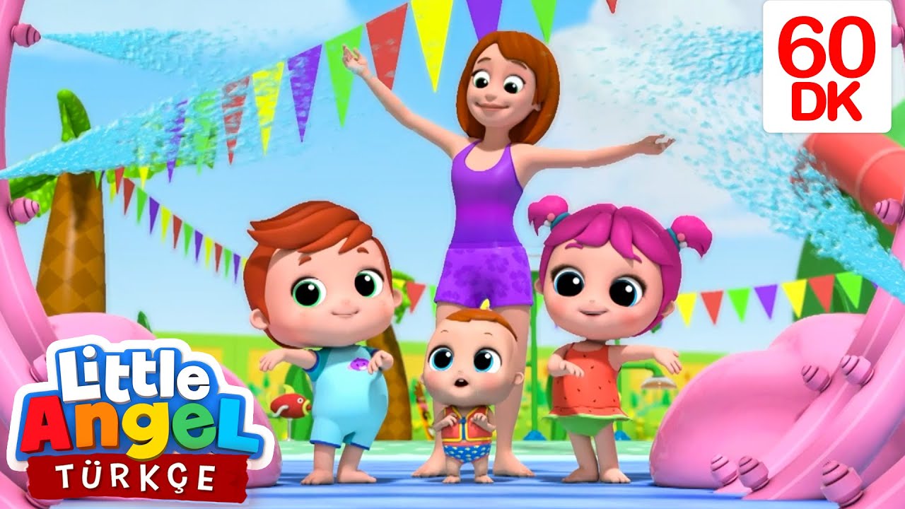 Su Kaydırağı Şarkısı 🌊 | Eğlenceli Ve Öğretici Çocuk Şarkıları | Little Angel Türkçe