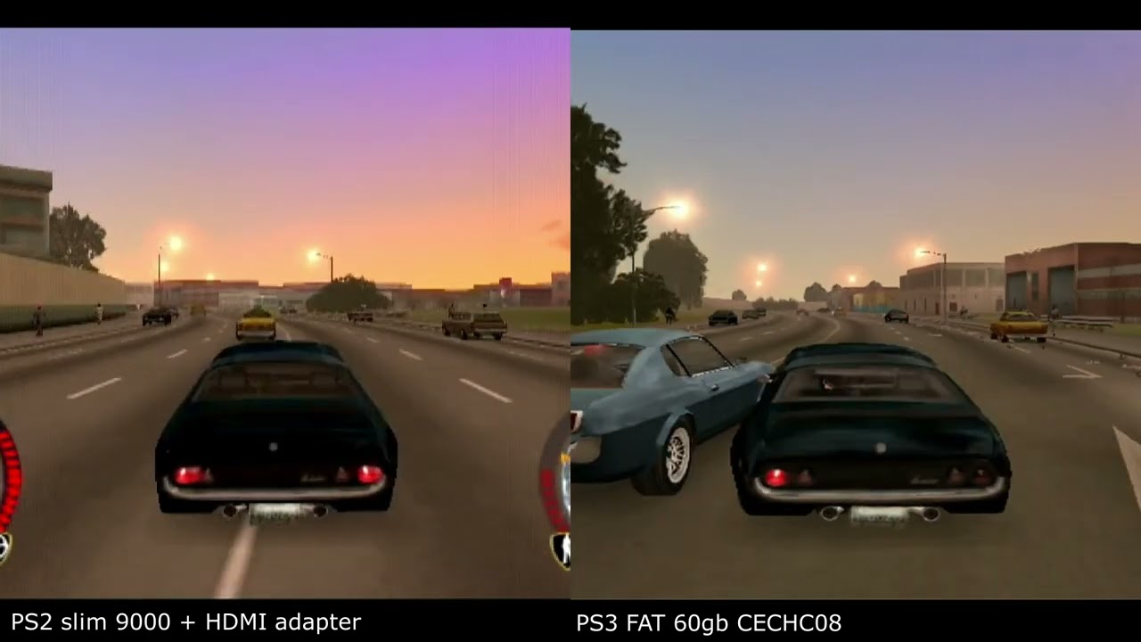 Driver: Parallel Lines - PS2 vs PS3 60gb Backward Compatibility - Graphics comparison