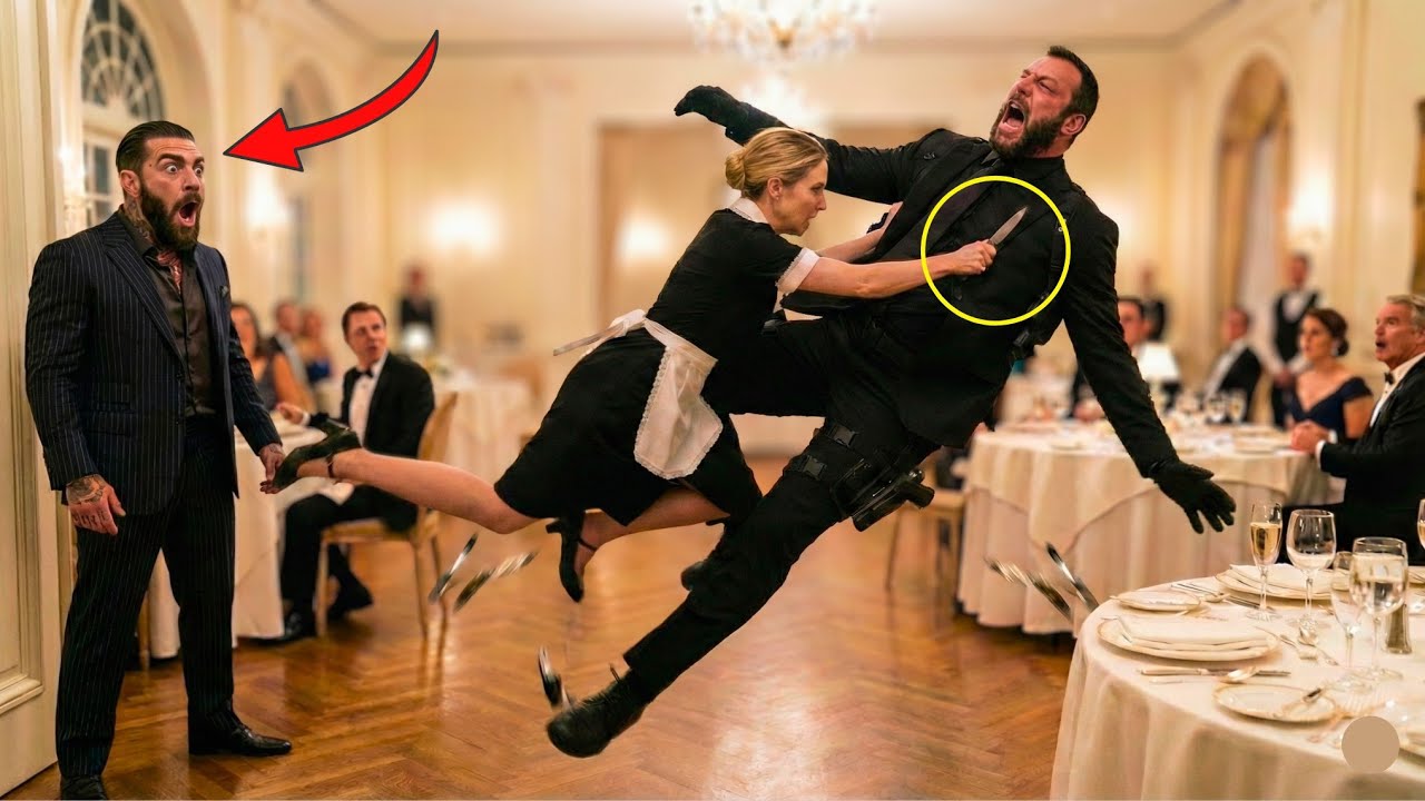 The 7-Foot Assassin Charged the Mafia Boss—Then the ‘Rookie’ Waitress Took Him Down Instantly