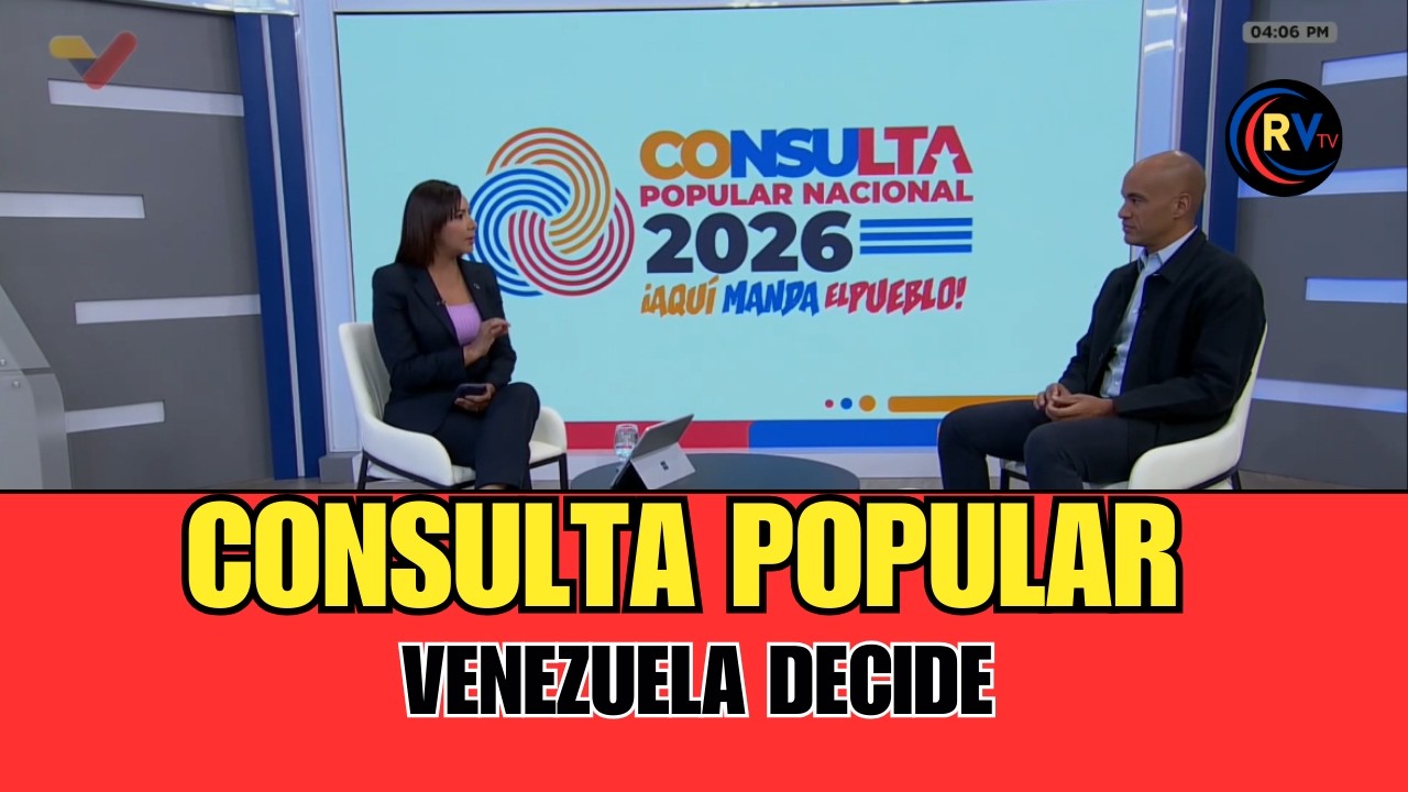 ⁣⁣⁣✅ EN VIVO: Héctor Rodríguez resalta la participación de Venezuela en la consulta popular