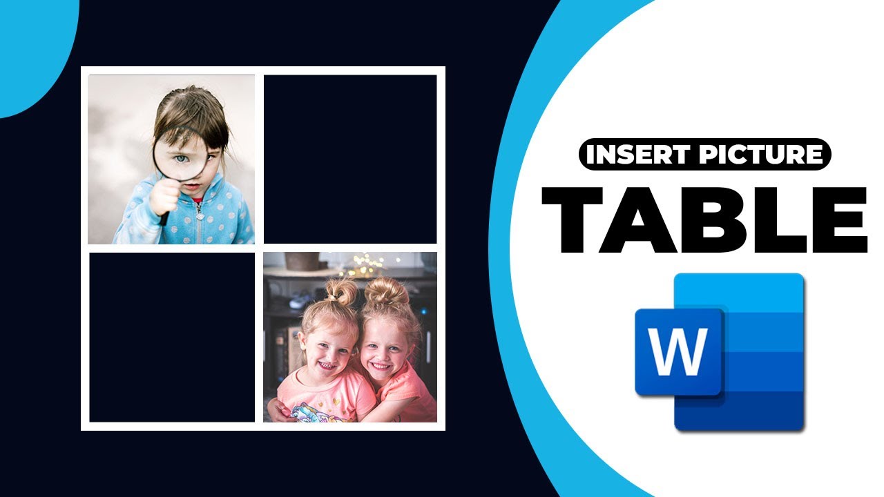 How to insert a picture in a table in Microsoft word