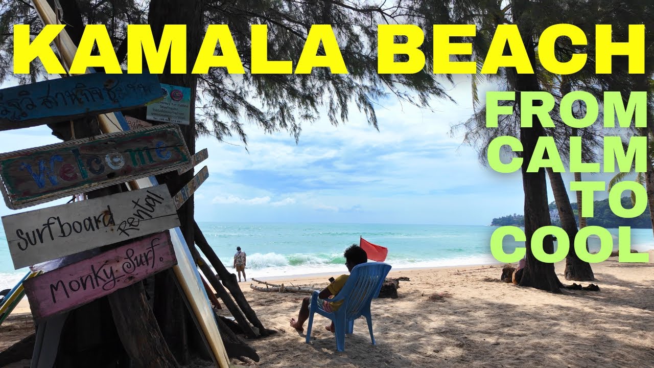 Kamala Beach Phuket 🇹🇭 4K Walk | From Quiet South to Café del Mar