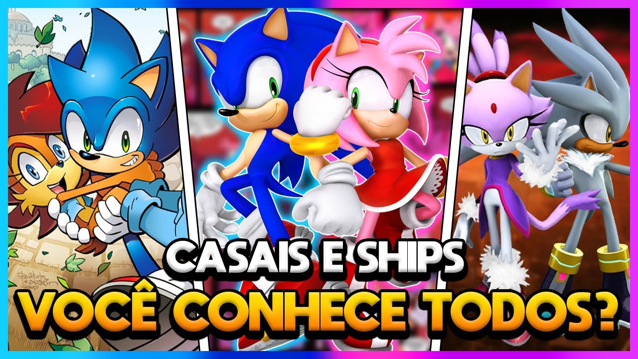 OS MELHORES CASAIS E SHIPS DA SÉRIE SONIC!!!