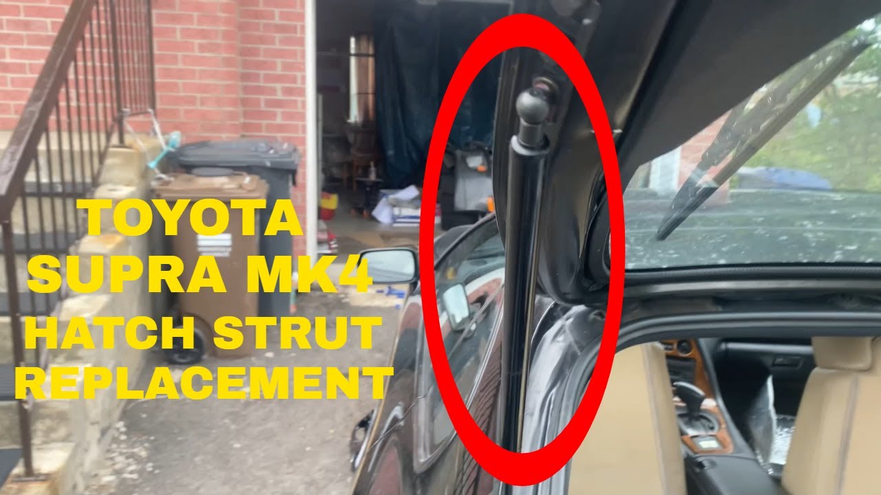 EASY WAY - Toyota Supra Mk4 Rear Hatch Struts replacement (Won't break your panels!)