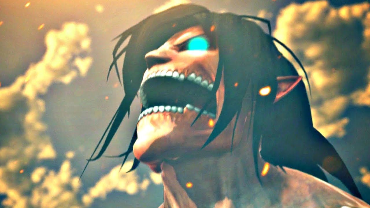 ATTACK ON TITAN 2 - Female Titan Full Boss Fight & EREN TITAN RAGE  (Season 1 Ending) PS4 Pro