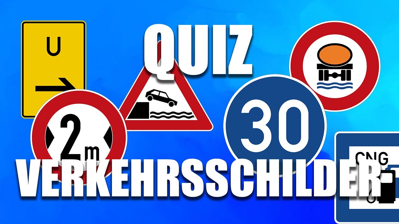Verkehrsschilder Quiz (Führerschein Theorieprüfung lernen )