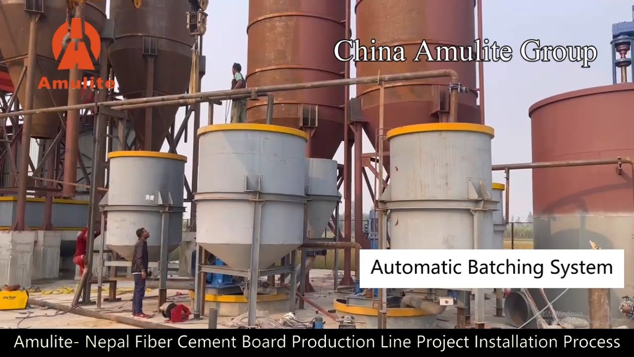 China Amulite Group Fiber Cement Board Production Line Installation Process