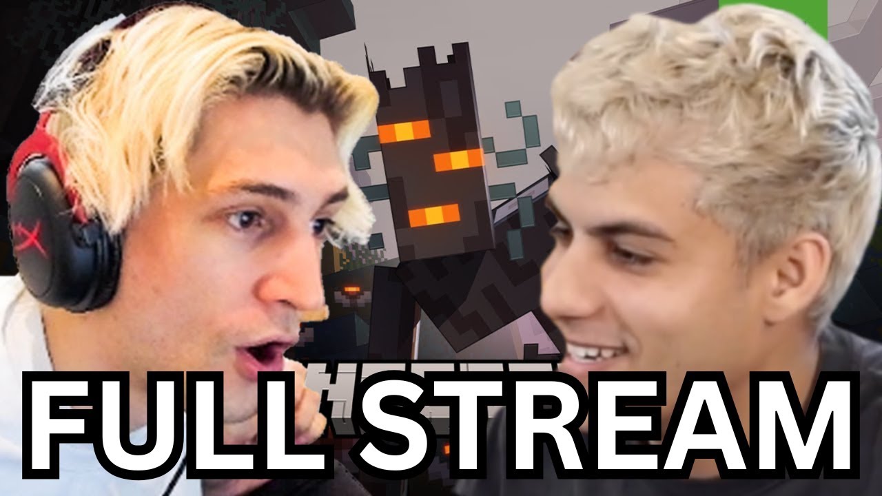 2 FEB - Stable Ronaldo & xQc Play Hardcore Minecraft Until They Beat It FULL STREAM!