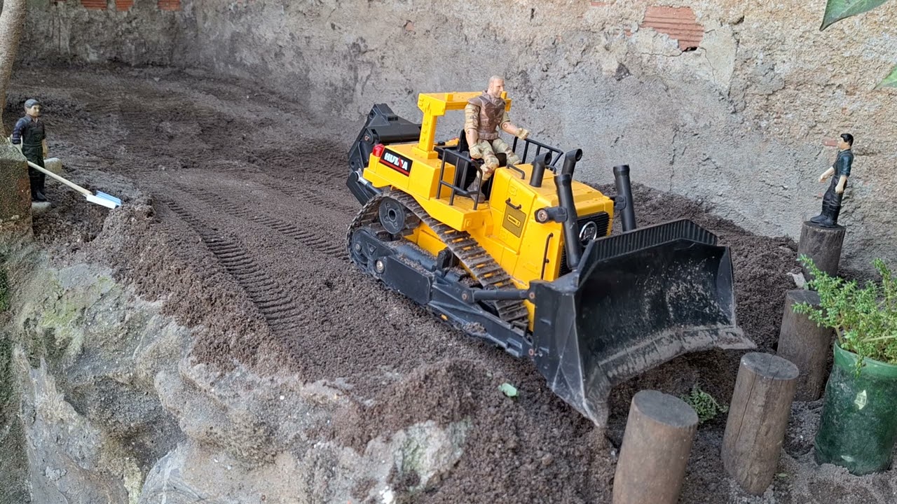 Huina 1535 3in1. Huina 1554 trabalhando forte 🚧🛤⚠️