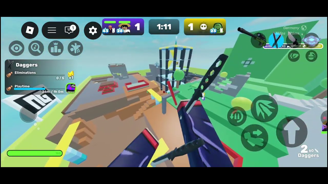 Trying to hit clips is Roblox Rivals | PART 1