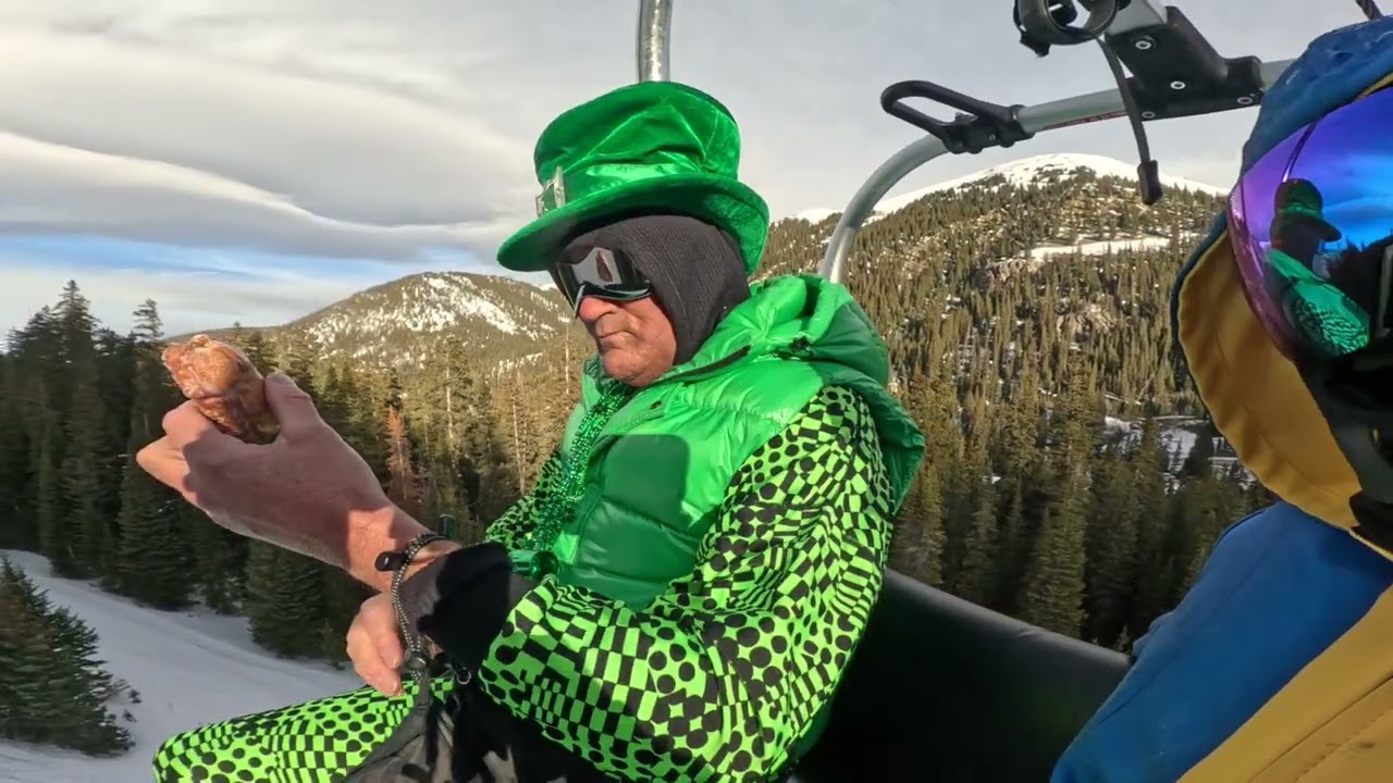 Сноубординг в День Святого Патрика в A-Basin! 🍀❄️ Первый подъемник с трейлером Том и Диско Даррен