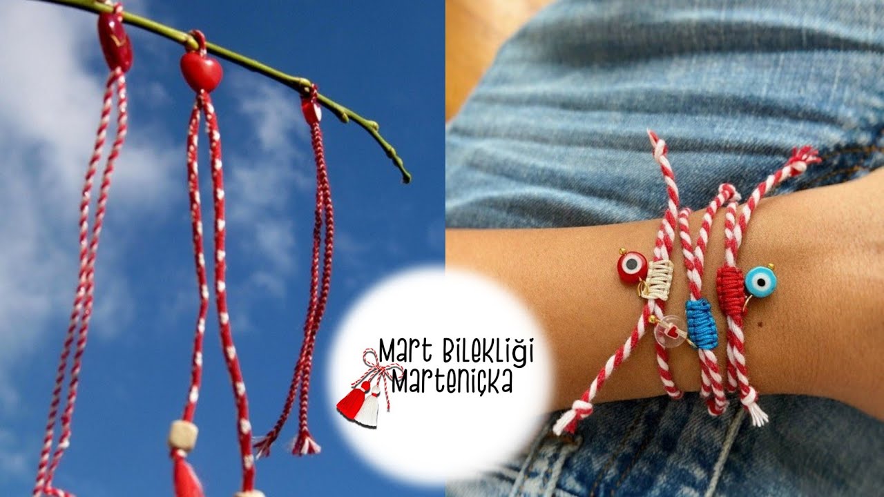 Marteniçka Bileklik Yapımı | DIY Martenitsa | Честита Баба Марта
