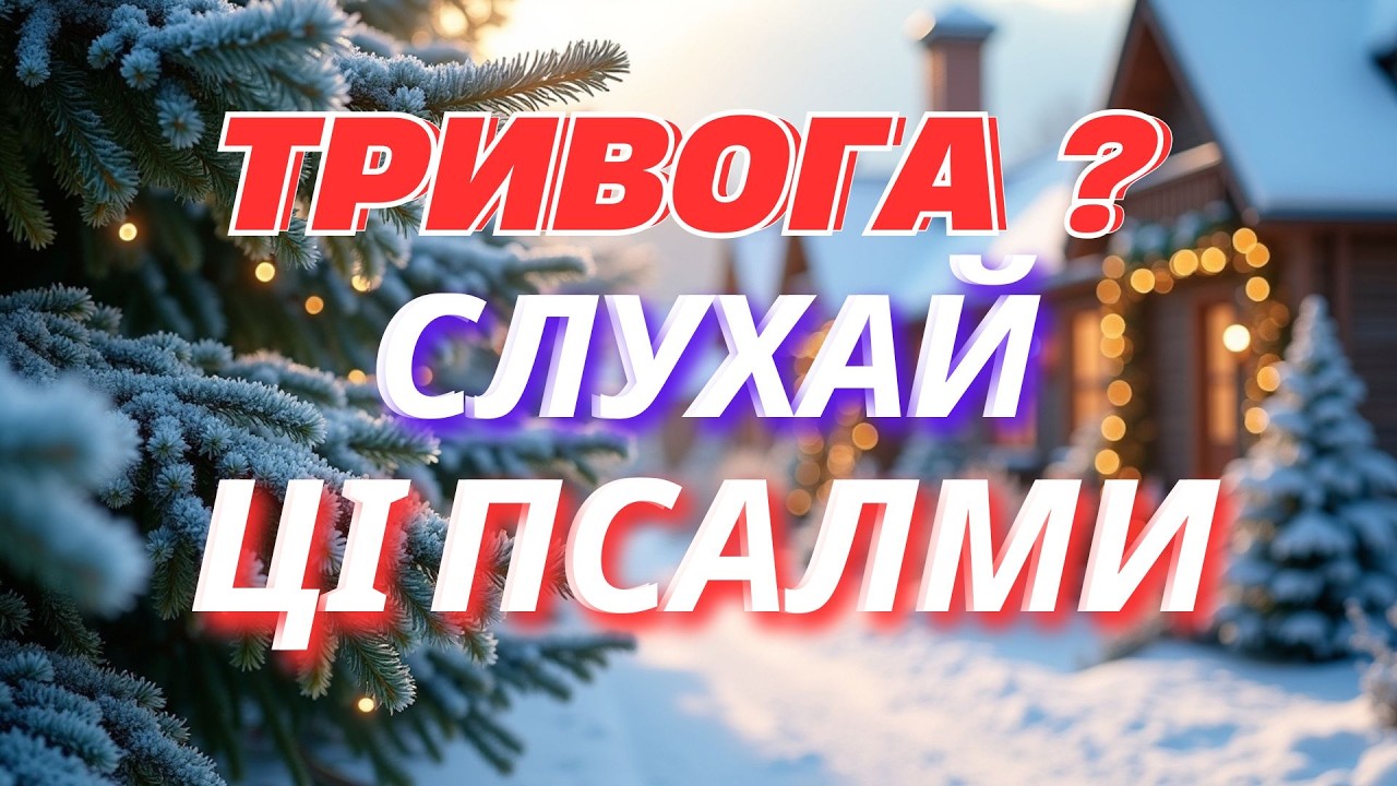 🔴 Темно і страшно зараз? ✝️ Псалми Миру й Захисту — Божа опіка у тривозі